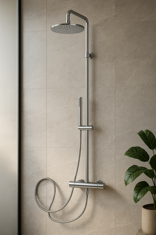 MURO TUA Combinación de ducha con ducha de lluvia cromada M1.B11.CR